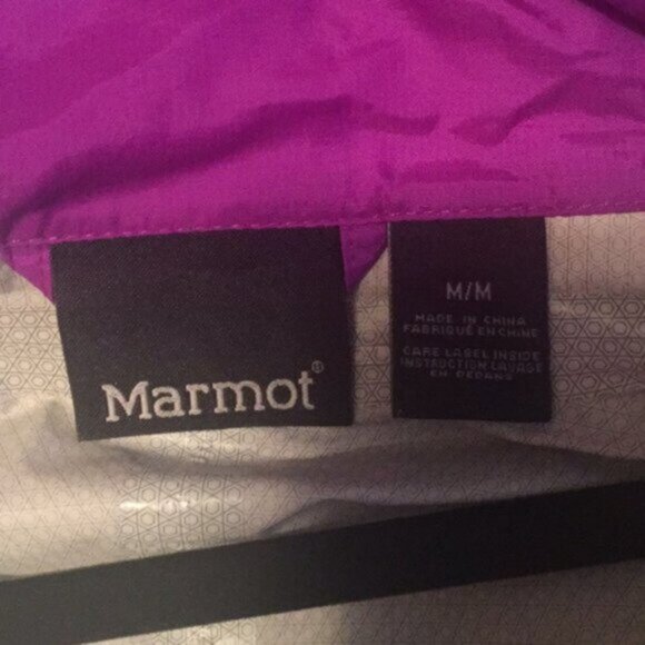Marmot Purple Lightweight Rain Jacket - Picture 5 of 8